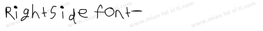 rightside font字体转换